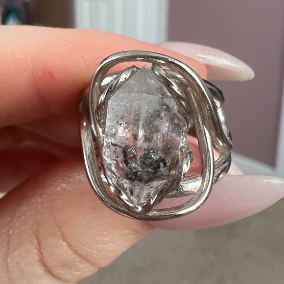 Herkimer Diamond Adjustable Ring - Picture 4 of 7